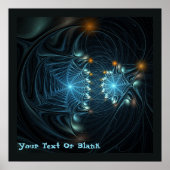 Metallic spider Webs Poster (Voorkant)