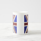 Metallic Union Jack-vlag Porselein Kop (Voorkant)