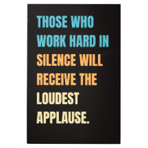 Metallic wandkunst - Motivatie Quote