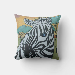Metallic Zebra Pillow Kussen