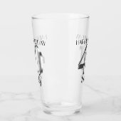 Metallic zilver 40e verjaardag glas (Links)