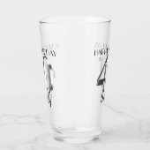 Metallic zilver 40e verjaardag glas (Rechts)