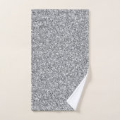 Metallic zilver Glitter Bad Handdoek (Handdoek)