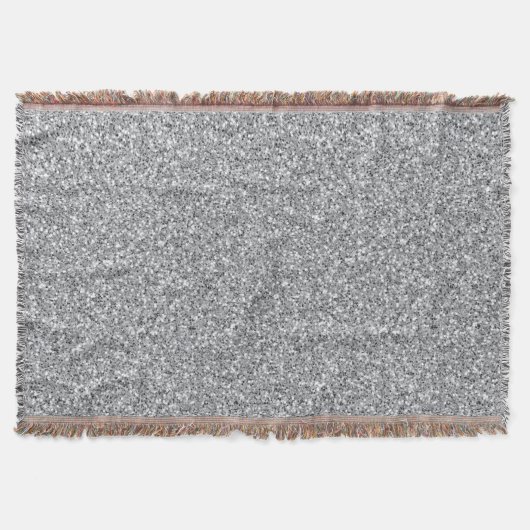Metallic zilver Glitter Deken (Voorkant)