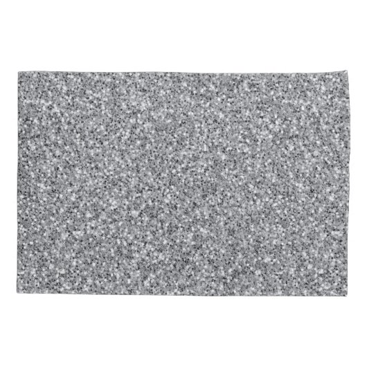 Metallic zilver Glitter Kussensloop (Achterkant)