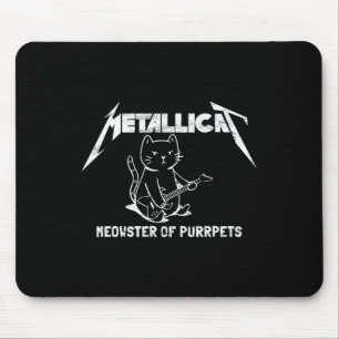 Metallicat Meowster van Purpurpets - Funny Cat 1 Muismat