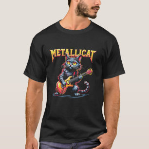 Metallicat T-shirt Rock Music Apparel elektrische 