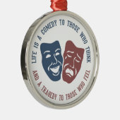 Métallique Citation de la vie ornement (Droite)