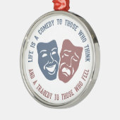 Métallique Citation de la vie ornement (Gauche)