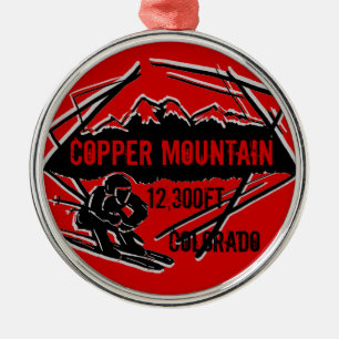 Métallique Colorado de montagne de cuivre ornement d'élévatio