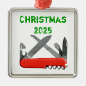 Métallique Couteau de l'armée, ornement à outils multiples (Devant)