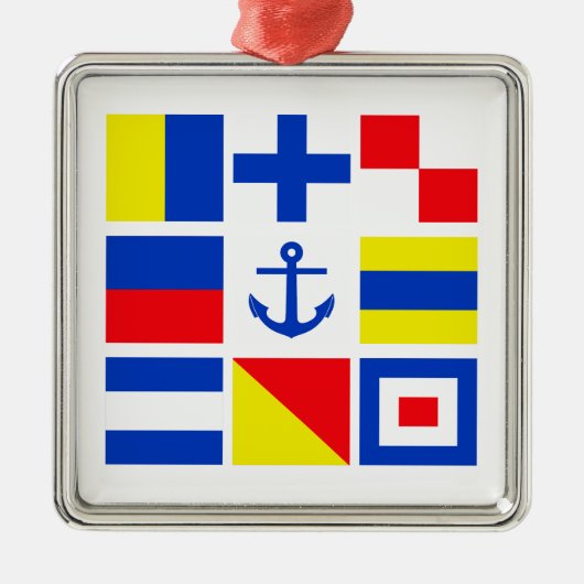 Métallique Drapeaux maritimes ornement (Devant)