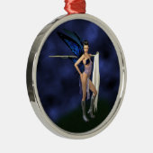 Métallique Fée de garde du drapeau - ornement rond (Droite)