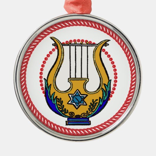 Métallique Jesse Harp Ornement #1 (Devant)