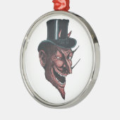 Métallique Le Diable Dans Un Ornement Tophat (Gauche)