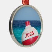 Métallique Noël 2012 Ornement Bobber de Pêche (Droite)