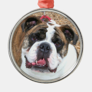 Métallique Ornement anglais de bouledogue