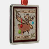 Métallique Ornement artistique de Noël d'orignaux de Vail le (Droite)
