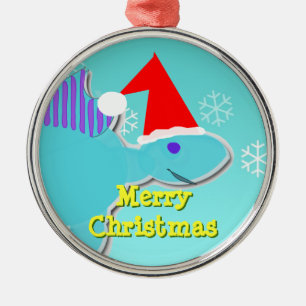 Métallique Ornement bleu de Dino de Stegosaurus de Joyeux