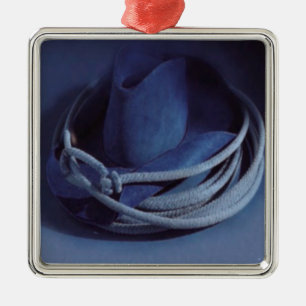 Métallique Ornement Casquette Cowboy
