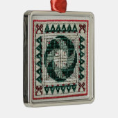 Métallique Ornement croisé de point de Noël (Droite)