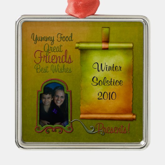 Métallique Ornement d'album à vacances (Devant)