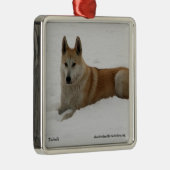 Métallique Ornement d'arbre de Noël de loup (Droite)