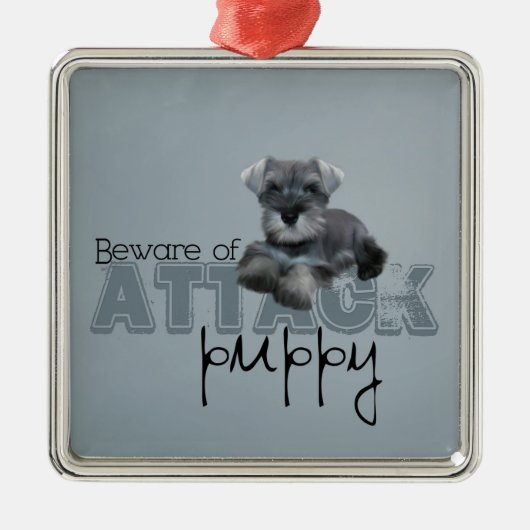 Métallique Ornement d'attaque Schnauzer (Devant)