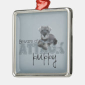 Métallique Ornement d'attaque Schnauzer (Gauche)