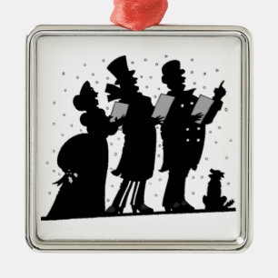 Métallique Ornement de Carolers de Noël