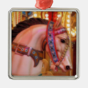 Métallique Ornement de cheval de carrousel