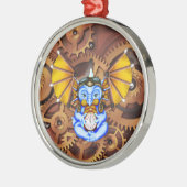 Métallique Ornement de dragon du steampunk "cinq à douze" (Gauche)