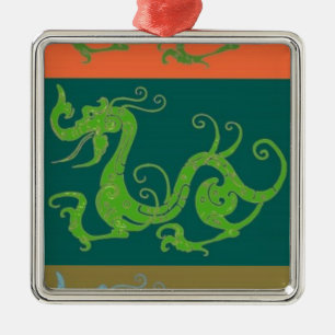 Métallique Ornement de dragons