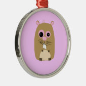 Métallique Ornement de hamster de dessin (Droite)