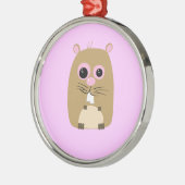 Métallique Ornement de hamster de dessin (Gauche)