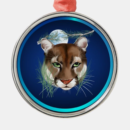 Métallique Ornement de minuit de puma (Devant)