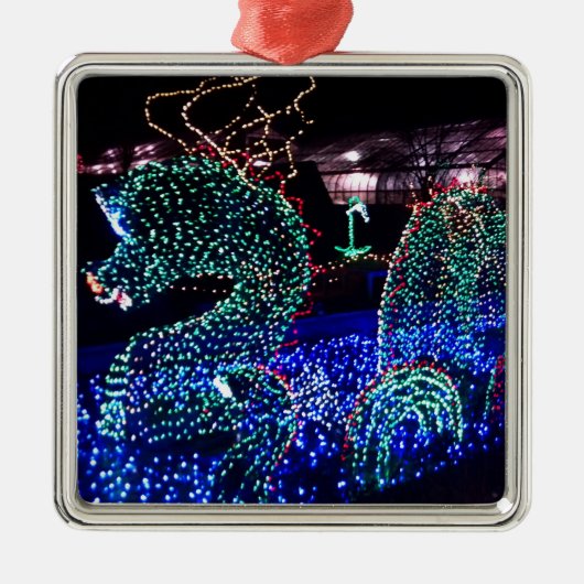 Métallique Ornement de Nessie de Noël (Devant)
