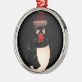 Métallique Ornement de pingouin (Gauche)