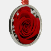 Métallique Ornement de rose rouge (Droite)