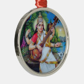 Métallique Ornement de Saraswati - version 3 (Droite)