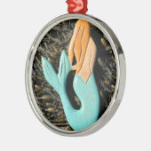 Métallique ornement de sirène rousse (Gauche)