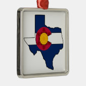 Métallique Ornement de vacances de drapeau de flocon de neige (Droite)