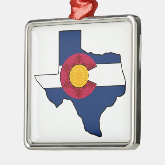 Métallique Ornement de vacances de drapeau de flocon de neige (Gauche)