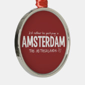 Métallique Ornement fait sur commande de couleur d'AMSTERDAM (Droite)