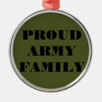 Ornement Fière Famille de l'Armée