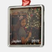 Métallique Ornement personnalisé de Noël (Gauche)