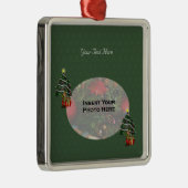 Métallique Ornement photo de vacances Cute Boy Elf Tree (Droite)