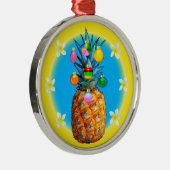 Métallique Ornement renversant de Noël d'ananas (Droite)