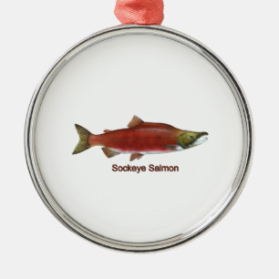 Métallique Ornement Saumon Sockeye