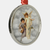Métallique Ornement vintage d'anges de Noël (Droite)